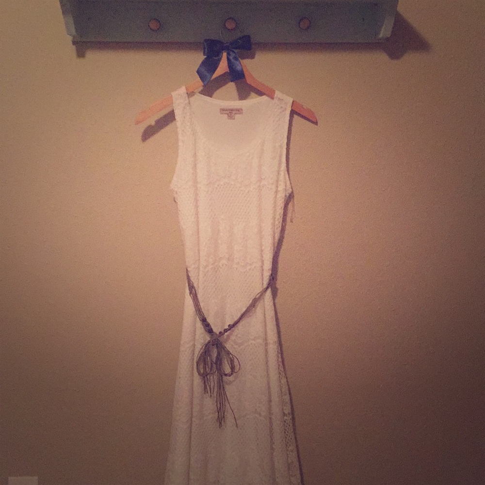 White summer maxi